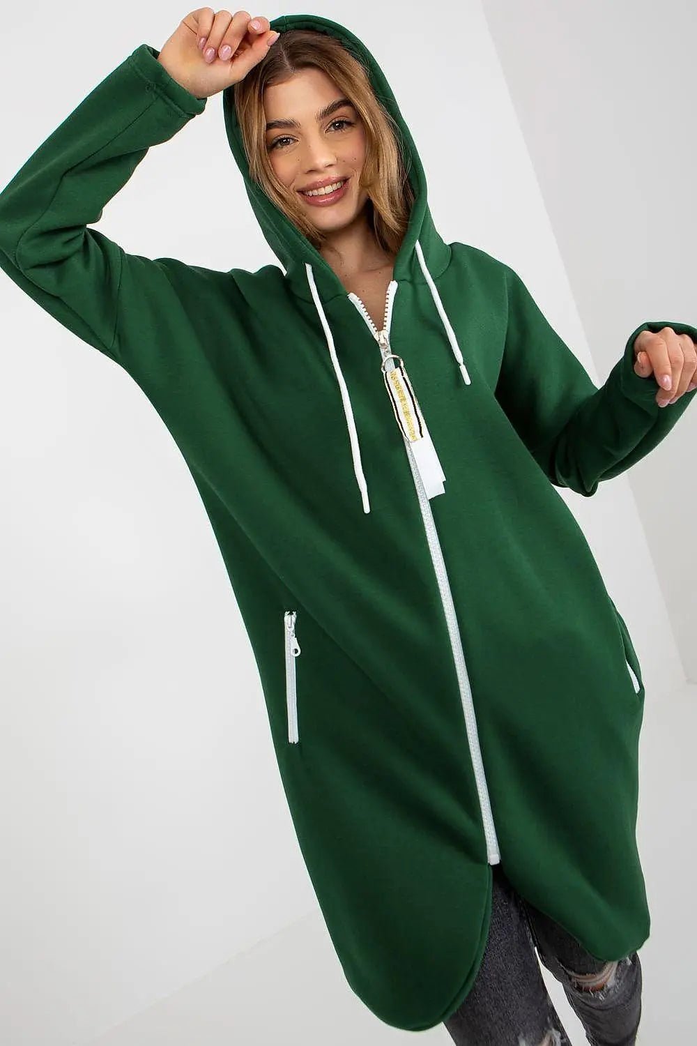 Relevance Womens sweatshirt with an extended cut - Honesty Sales
