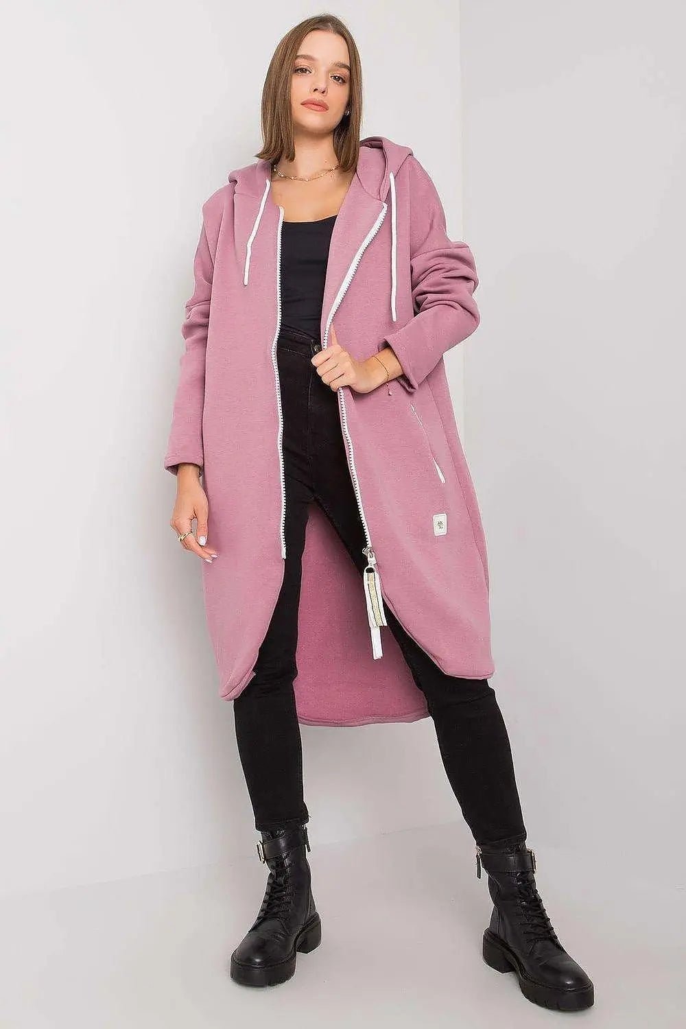 Relevance Womens sweatshirt with an extended cut - Honesty Sales