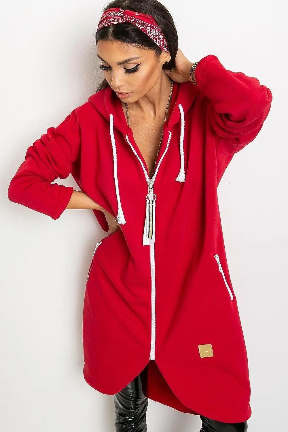 Relevance Womens sweatshirt with an extended cut - Honesty Sales