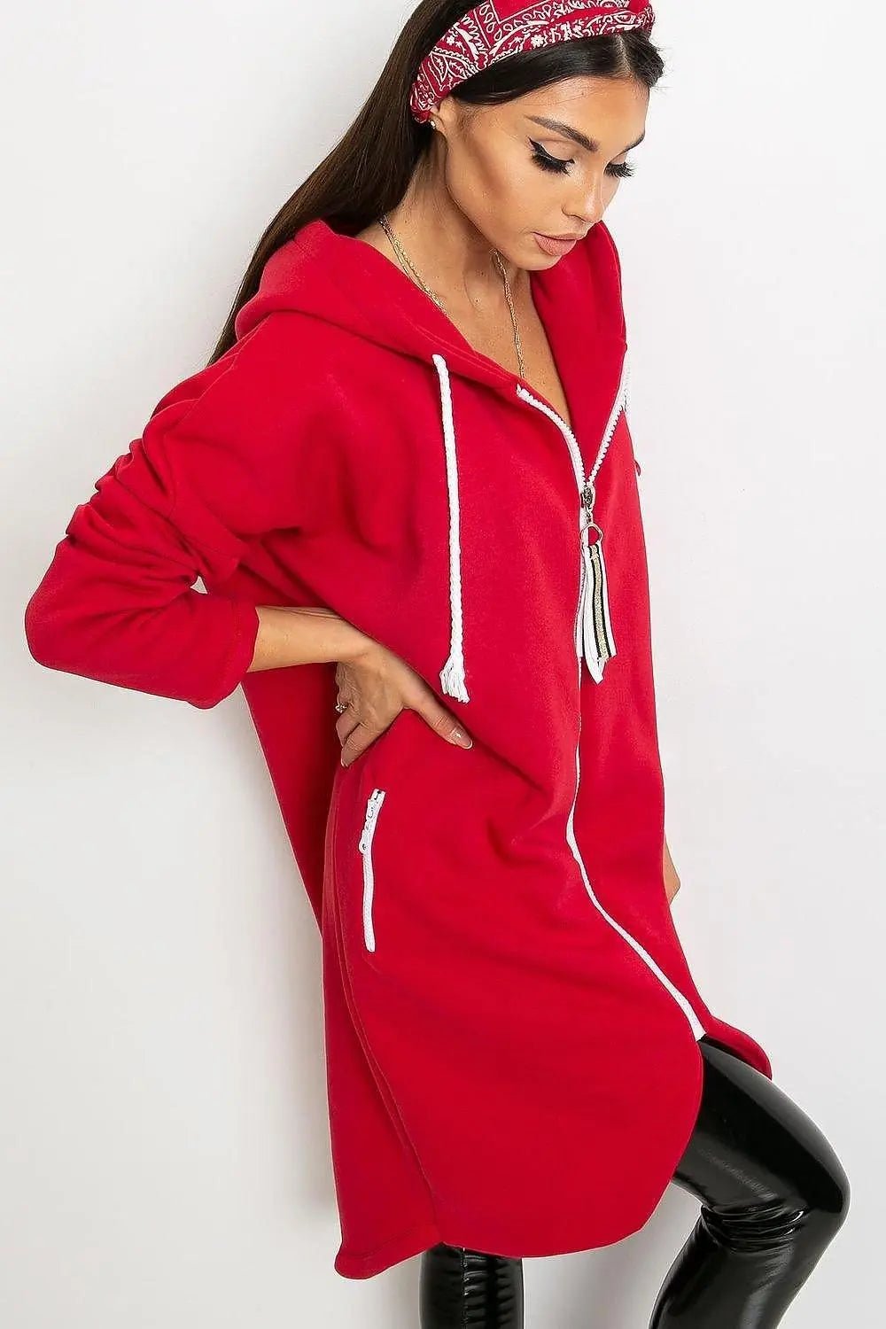 Relevance Womens sweatshirt with an extended cut - Honesty Sales