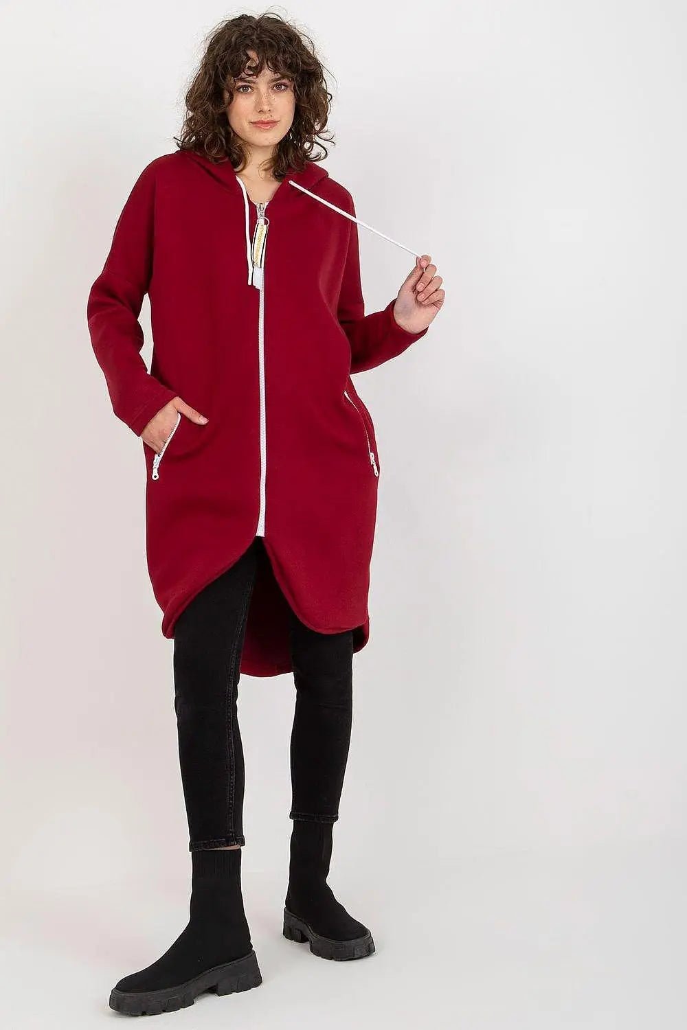Relevance Womens sweatshirt with an extended cut - Honesty Sales