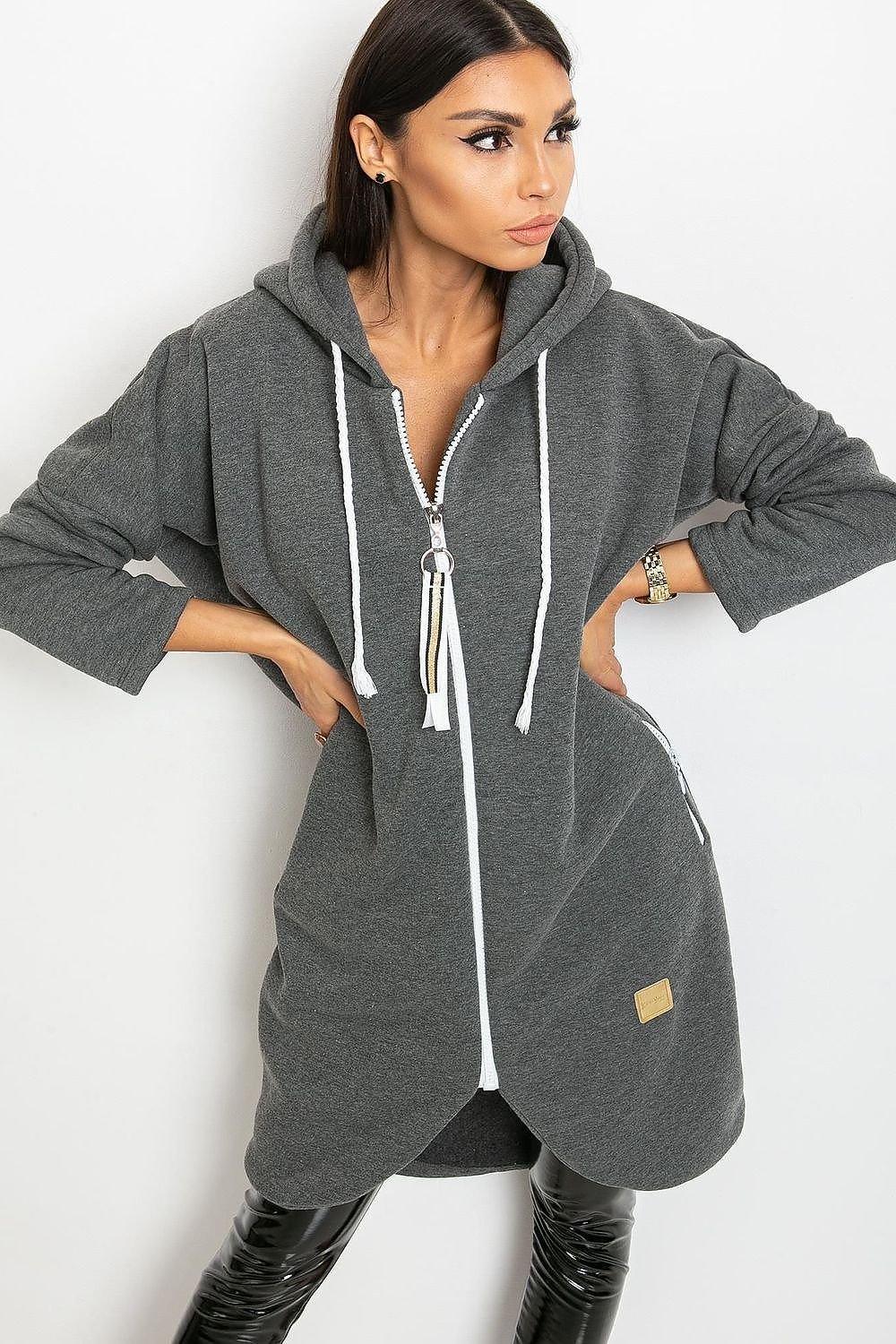Relevance Womens sweatshirt with an extended cut - Honesty Sales