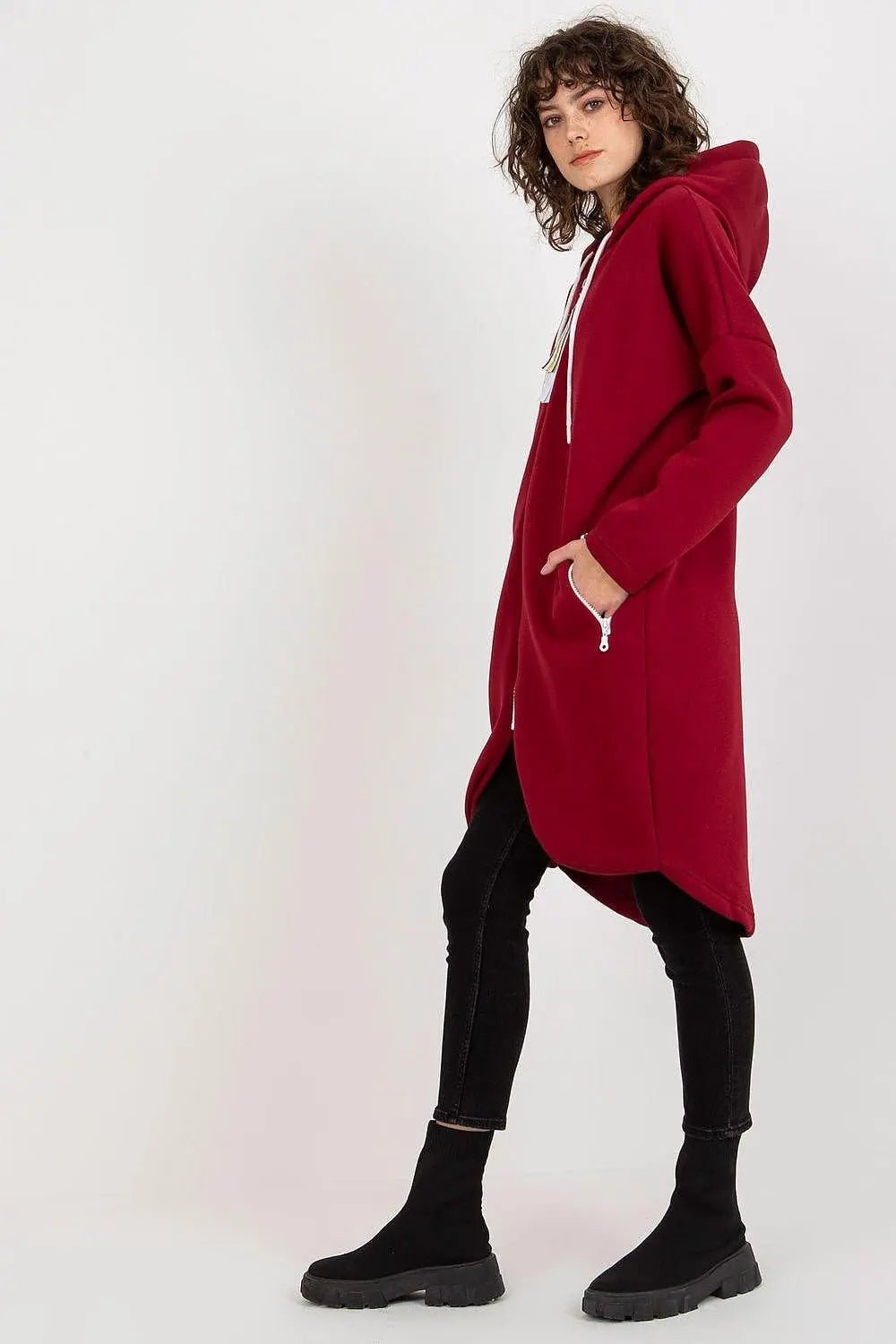 Relevance Womens sweatshirt with an extended cut - Honesty Sales