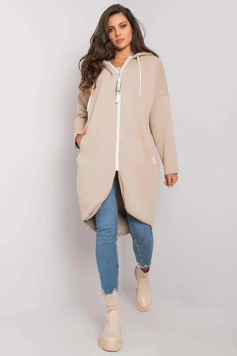 Relevance Womens sweatshirt with an extended cut - Honesty Sales