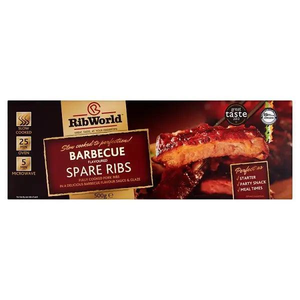 RibWorld Barbecue Flavoured Spare Ribs 500g - Honesty Sales Main image