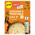Jacks Chicken and Vegetable Cup Soup with Croutons 110g  (Case of 7)