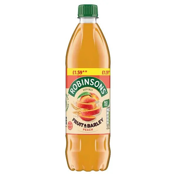 Robinsons Fruit & Barley Peach Squash PMP 750ml (Case of 12) - Honesty Sales