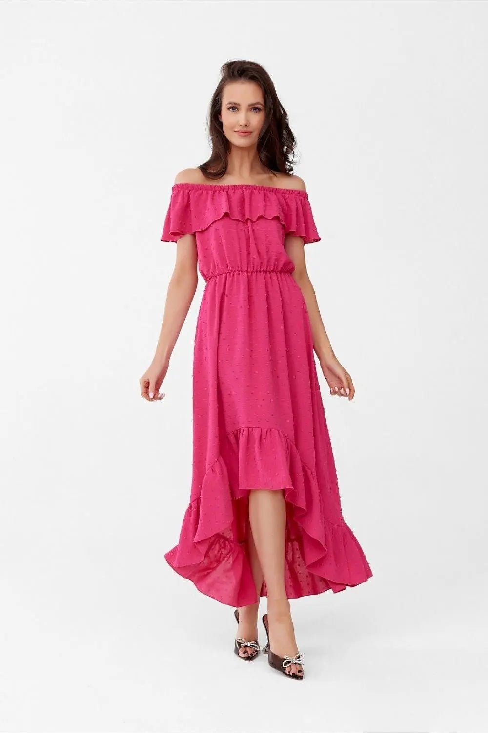 Roco Fashion asymmetrical maxi dress is made of soft, pleasant fabric that will provide comfort to the most demanding women. - Honesty Sales