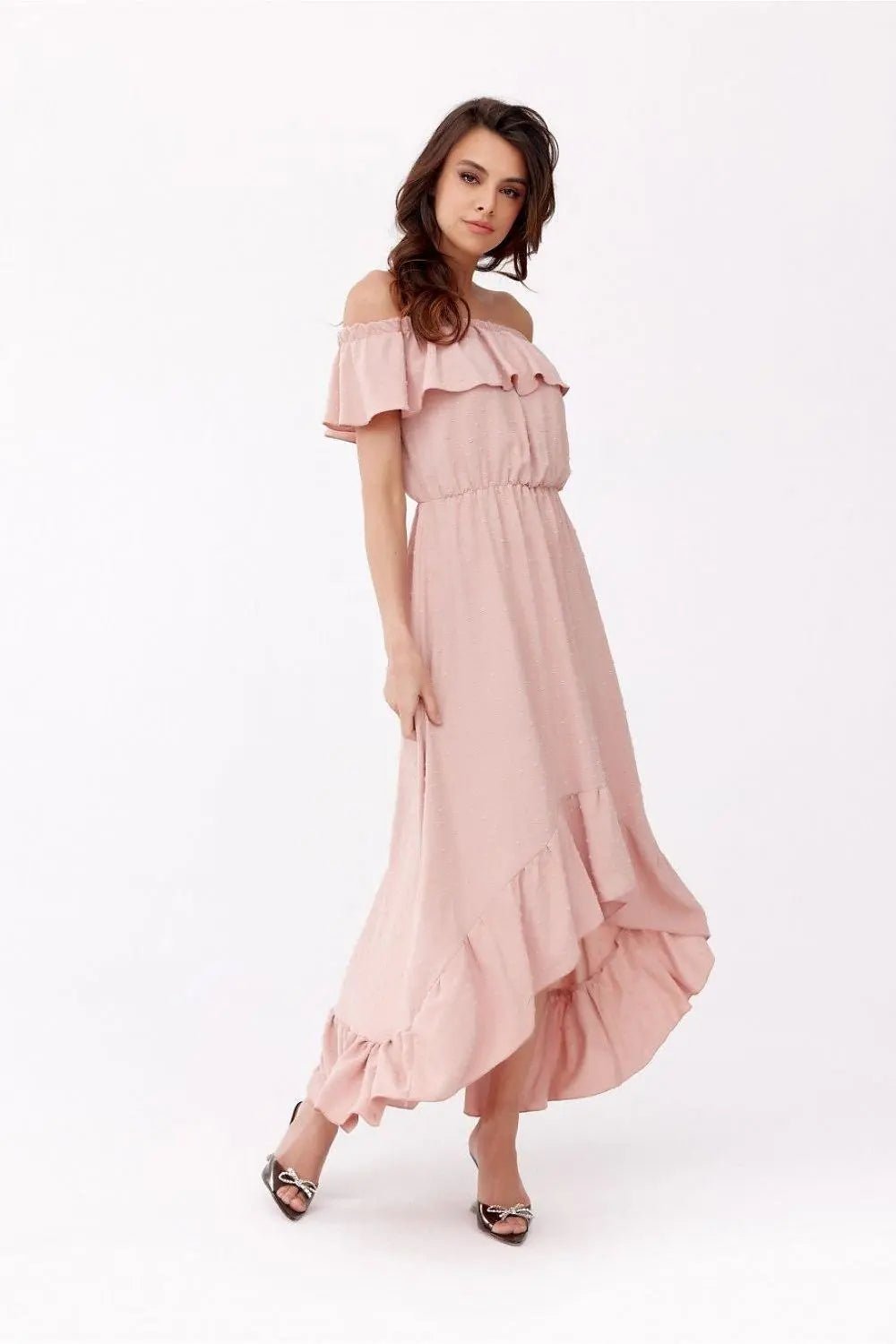 Roco Fashion asymmetrical maxi dress is made of soft, pleasant fabric that will provide comfort to the most demanding women. - Honesty Sales