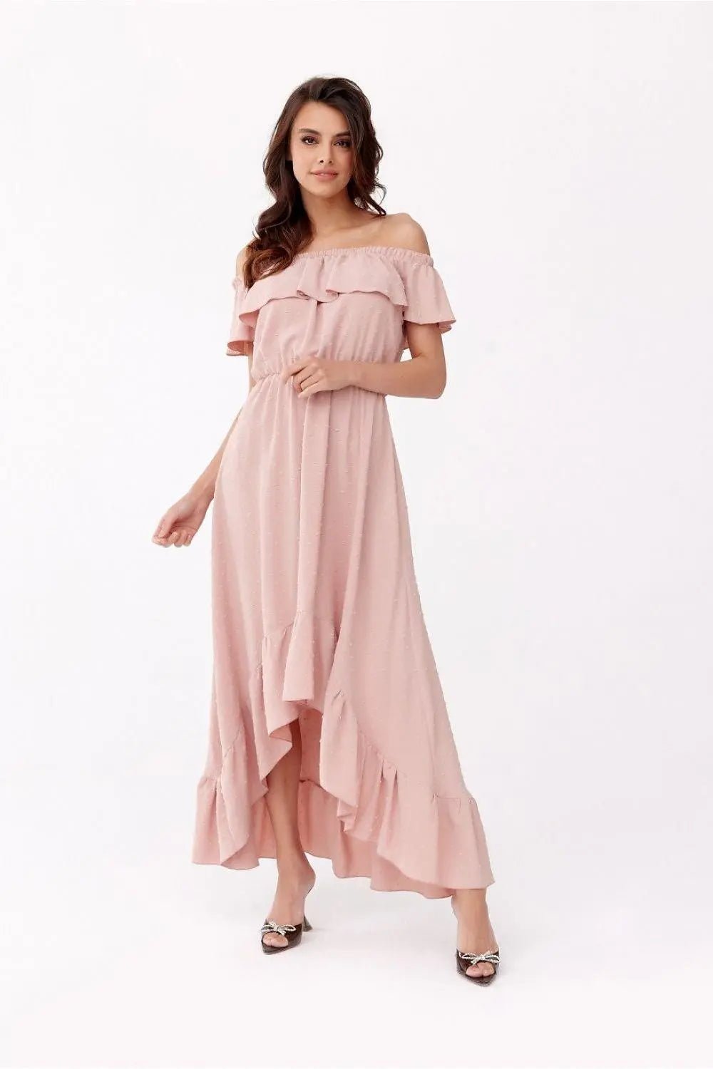 Roco Fashion asymmetrical maxi dress is made of soft, pleasant fabric that will provide comfort to the most demanding women. - Honesty Sales