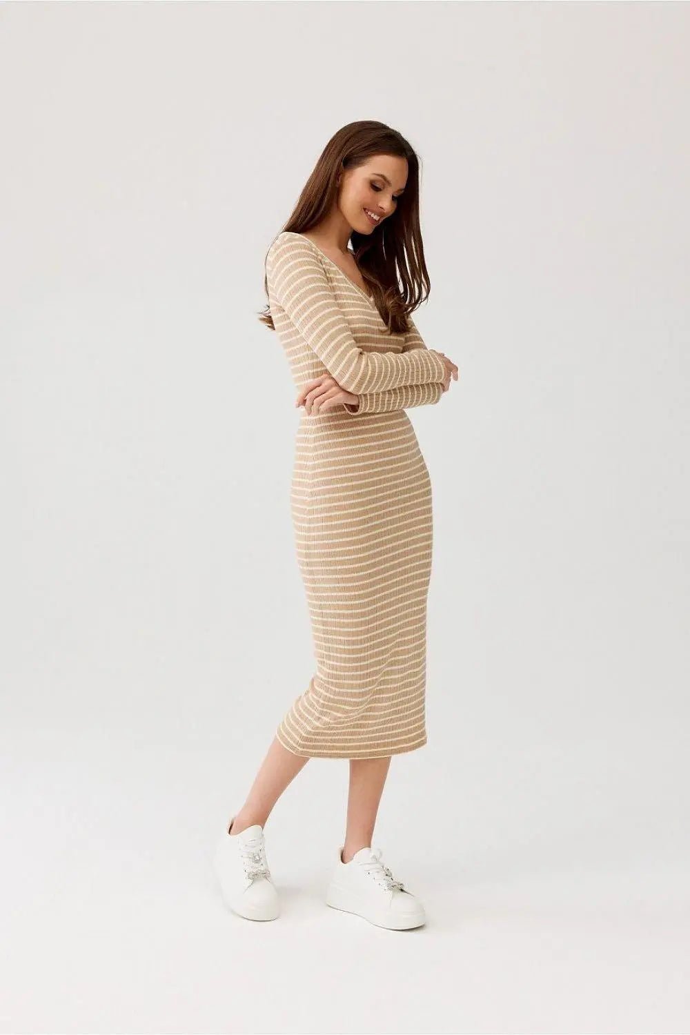 Roco Fashion high-quality knitted fabric eva dress - Honesty Sales
