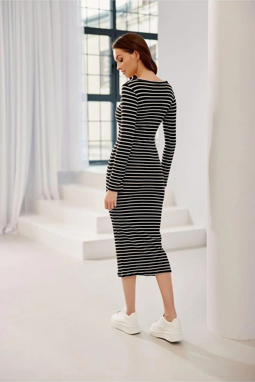 Roco Fashion high-quality knitted fabric eva dress - Honesty Sales