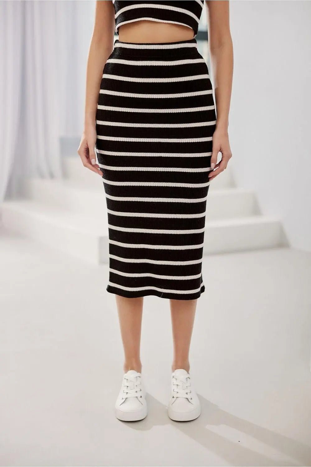 Roco Fashion livya knitted midi skirt - Honesty Sales