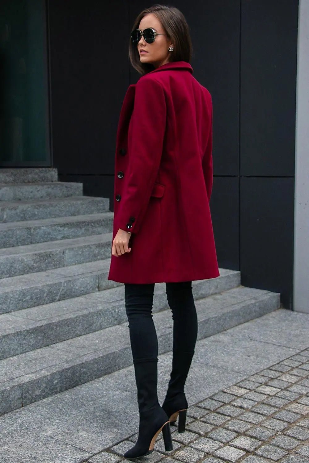 Roco Fashion single-breasted coat with a tailored cut - Honesty Sales