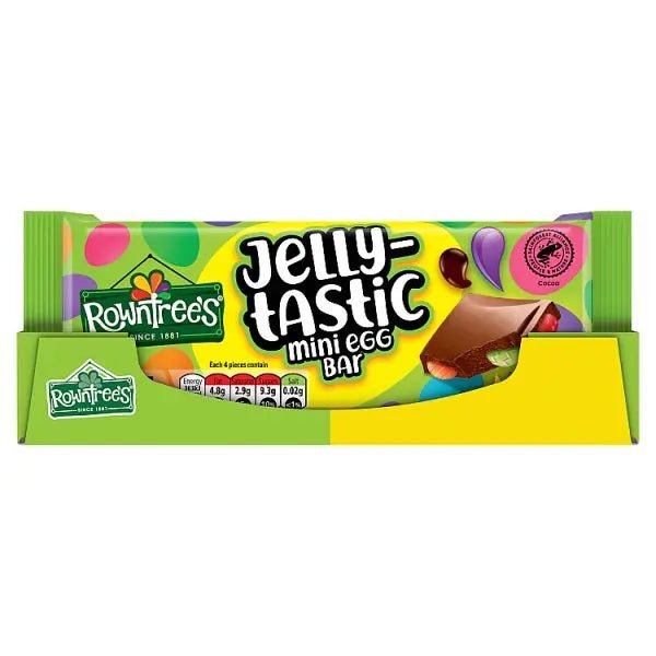 Rowntree's Jelly - Tastic Mini Egg Chocolate Sharing Bar 100g (Case of 18) - Honesty Sales