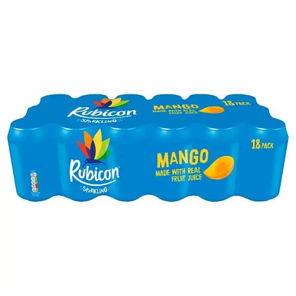 Rubicon Sparkling Mango Juice Soft Drink 18 x 330ml - Honesty Sales