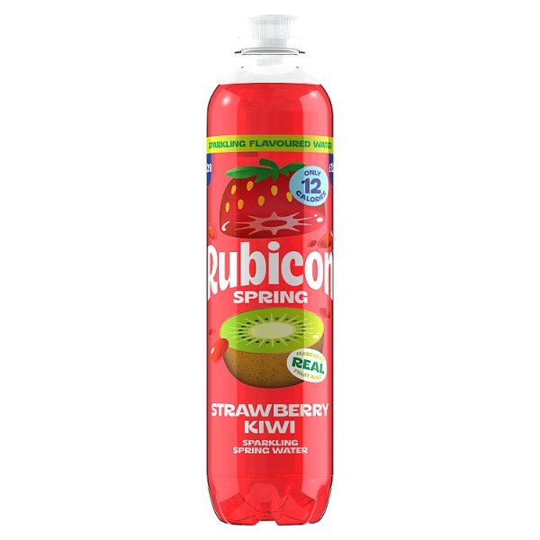 Rubicon Spring Strawberry Kiwi Sparkling Water Bottle 500ml (12 x 500ml) - Honesty Sales