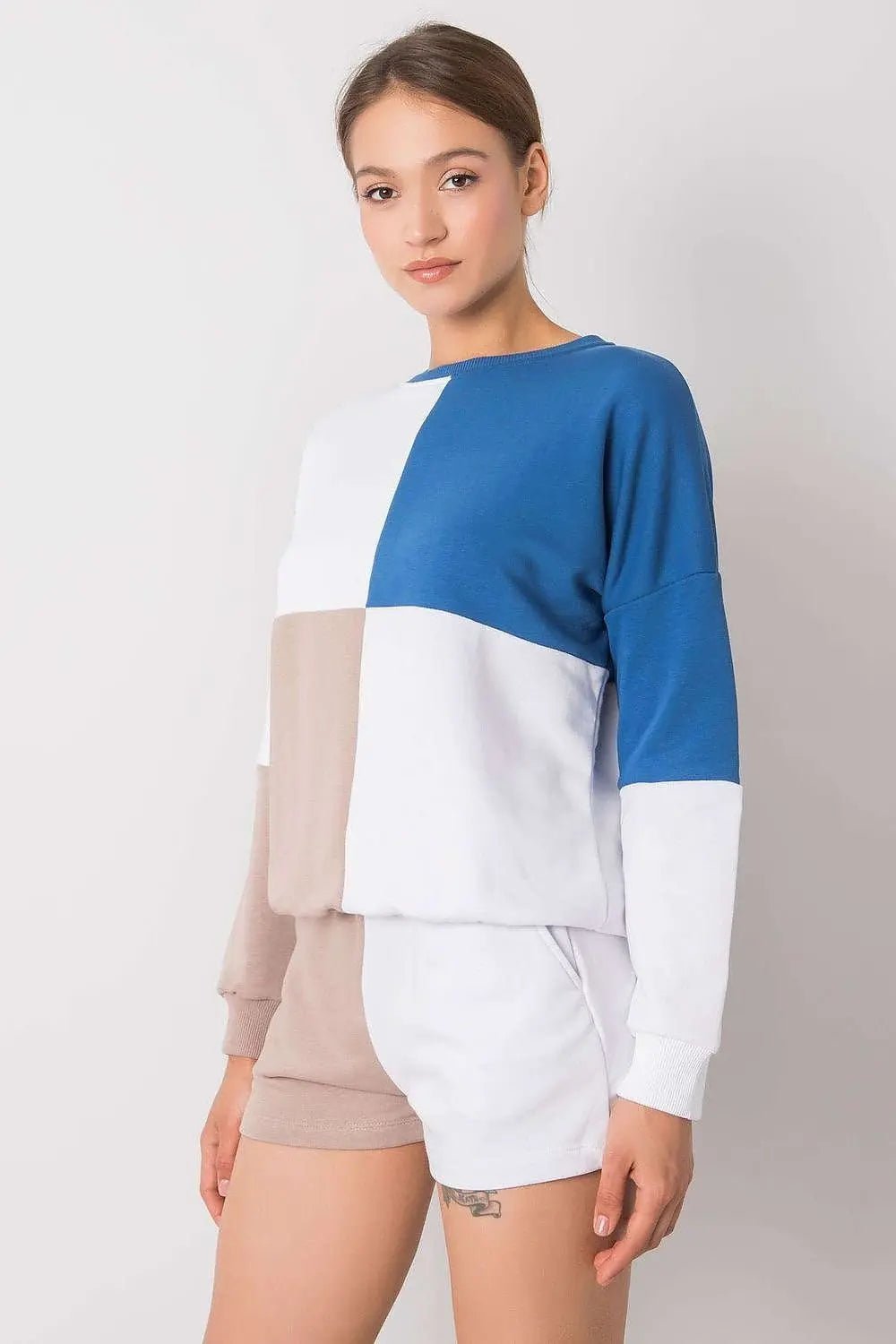 Rue Paris Casual Blouse and Shorts Set - Honesty Sales