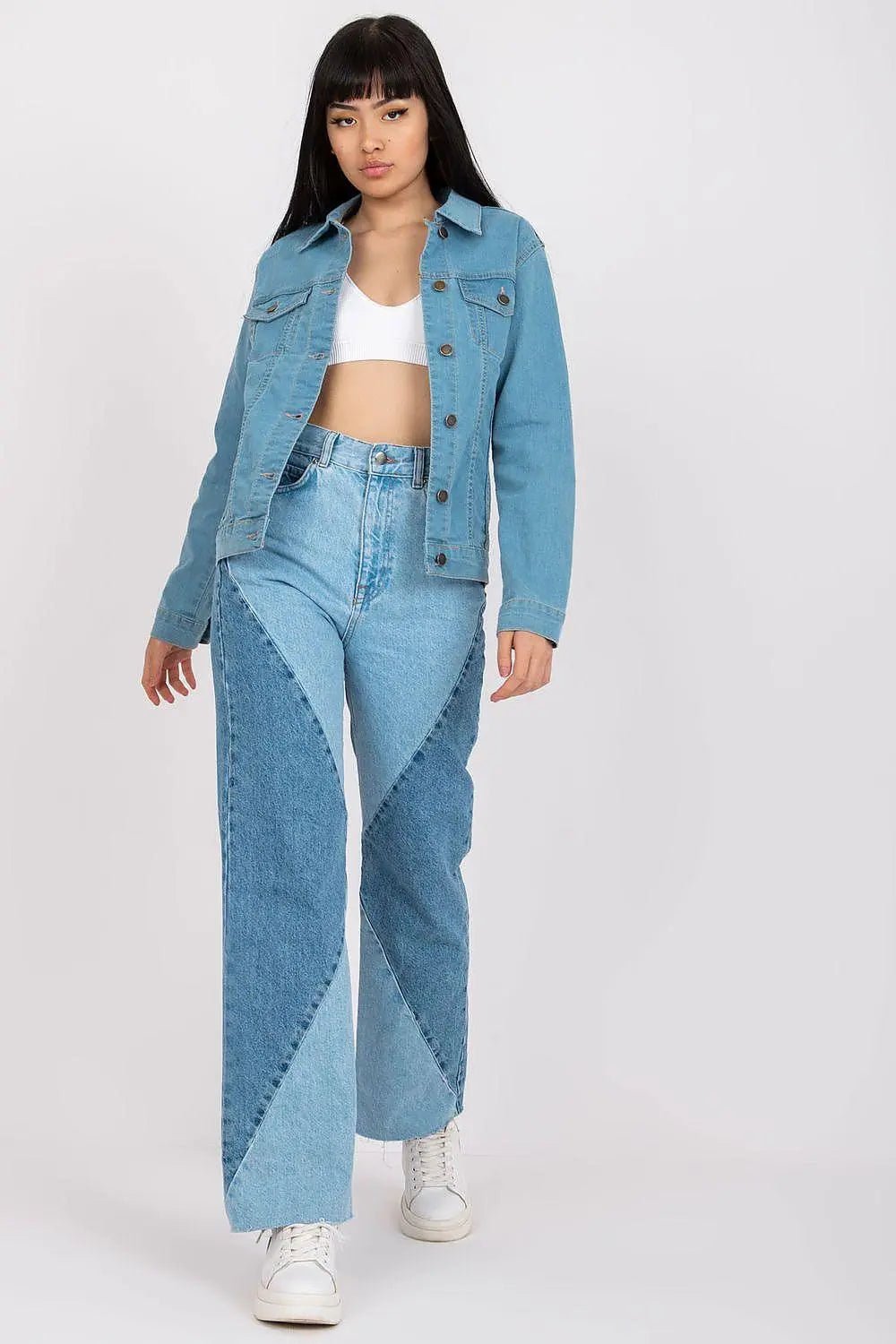 Rue Paris classic light blue denim jacket - Honesty Sales