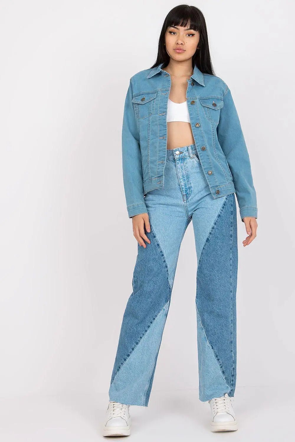 Rue Paris classic light blue denim jacket - Honesty Sales