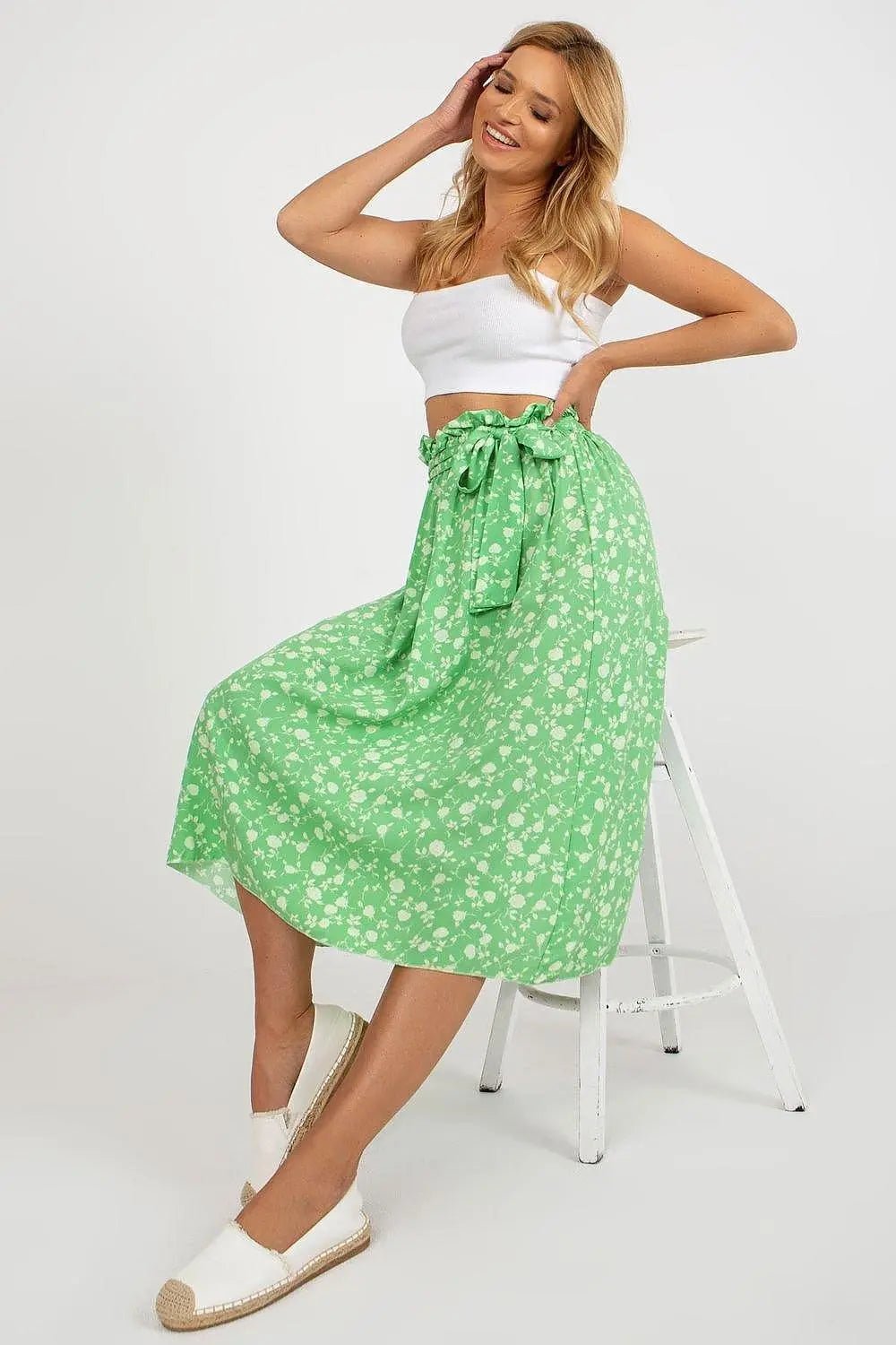 Rue Paris floral fabric skirt - Honesty Sales