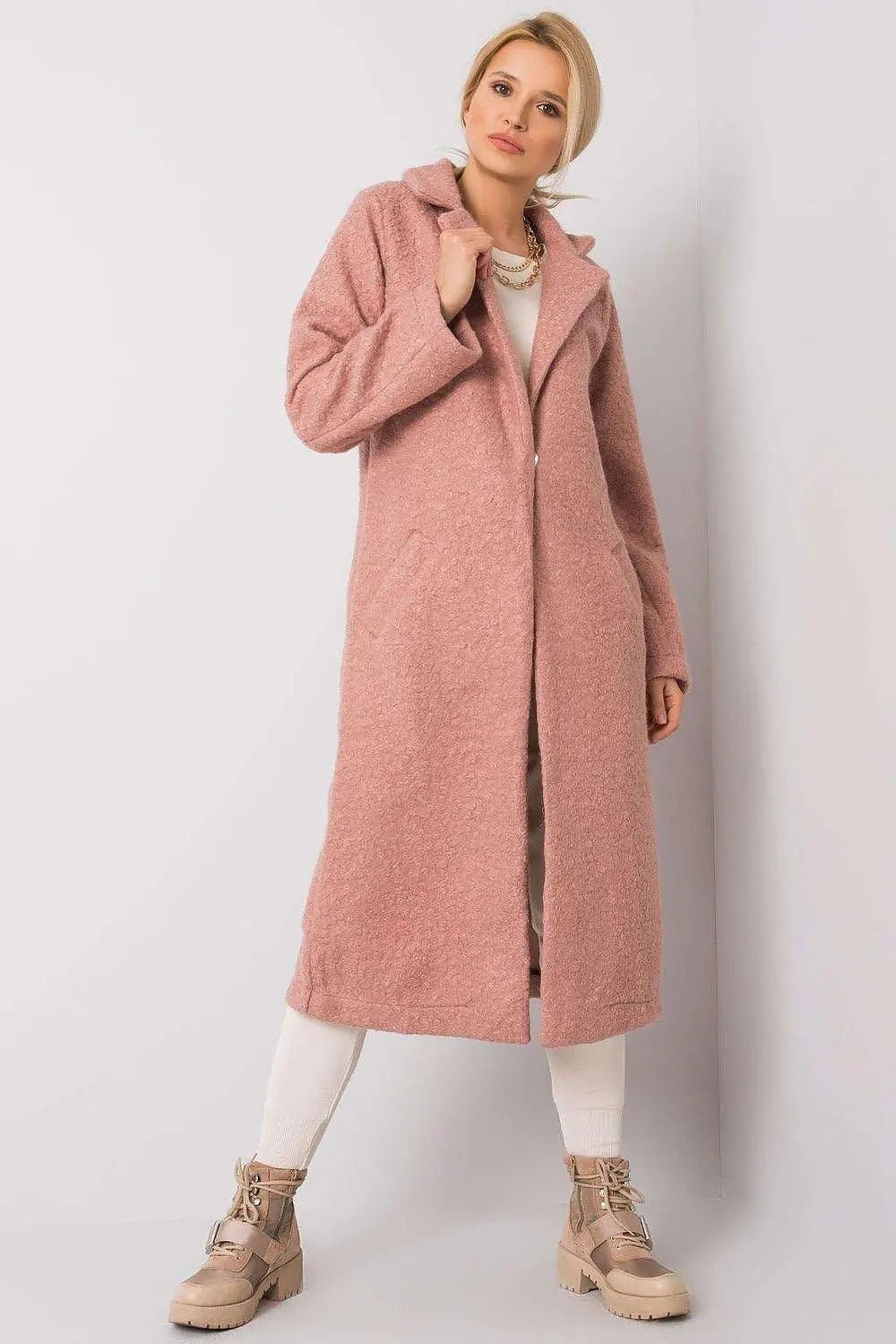 Rue Paris long sleeves, fastened womens coat - Honesty Sales