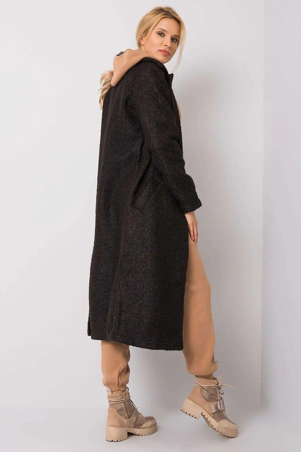 Rue Paris long sleeves, fastened womens coat - Honesty Sales