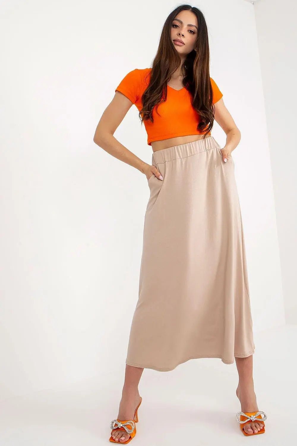 Rue Paris looser cut long skirt - Honesty Sales