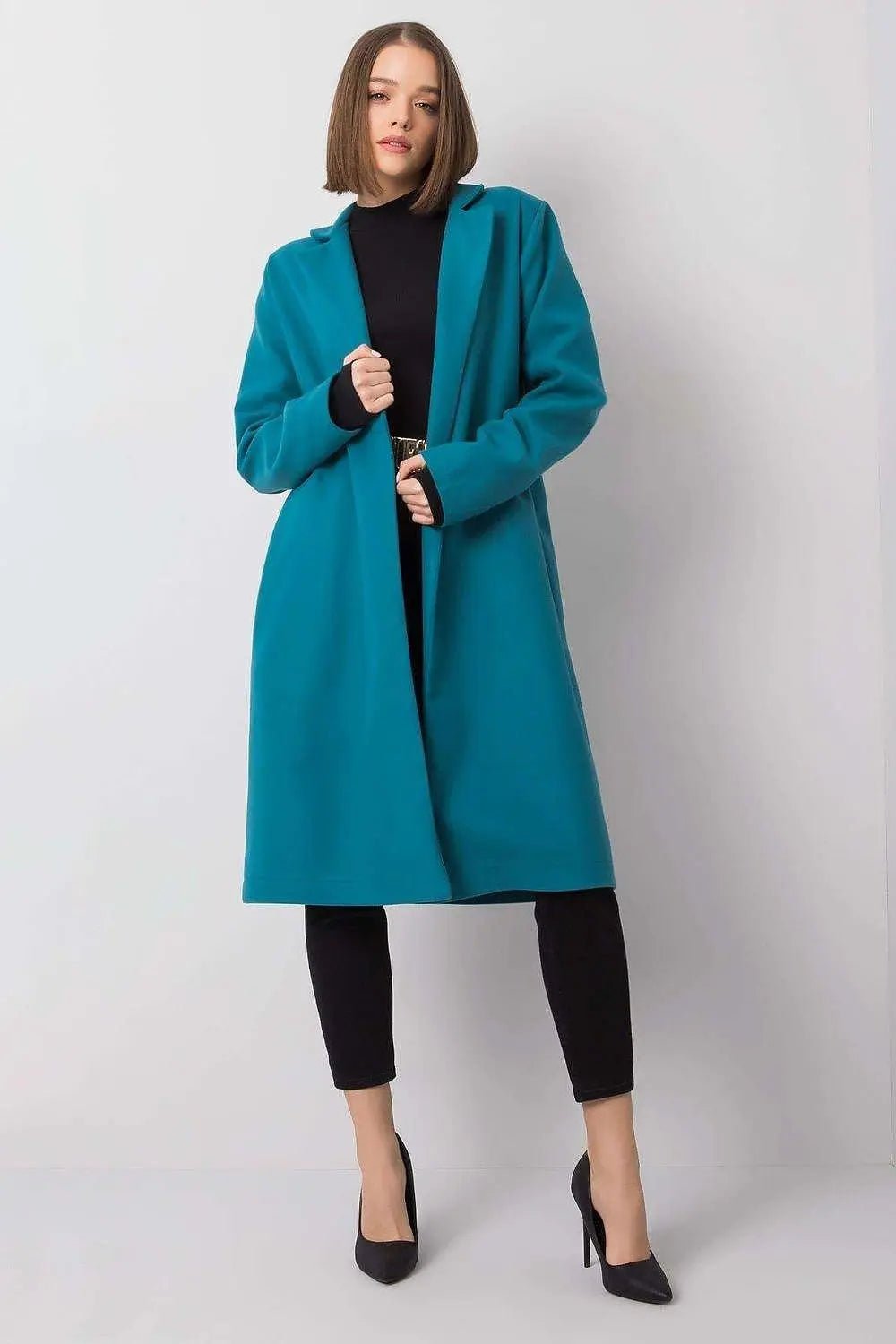 Rue Paris womens unlined, long-sleeved, unbuttoned coat - Honesty Sales