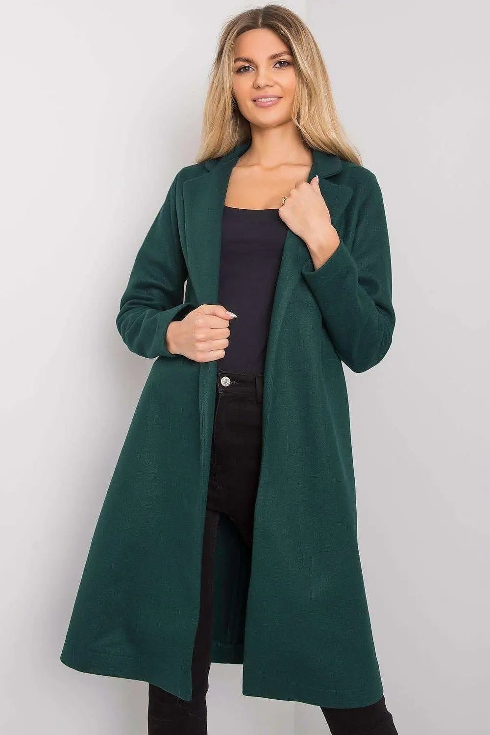 Rue Paris womens unlined, long-sleeved, unbuttoned coat - Honesty Sales