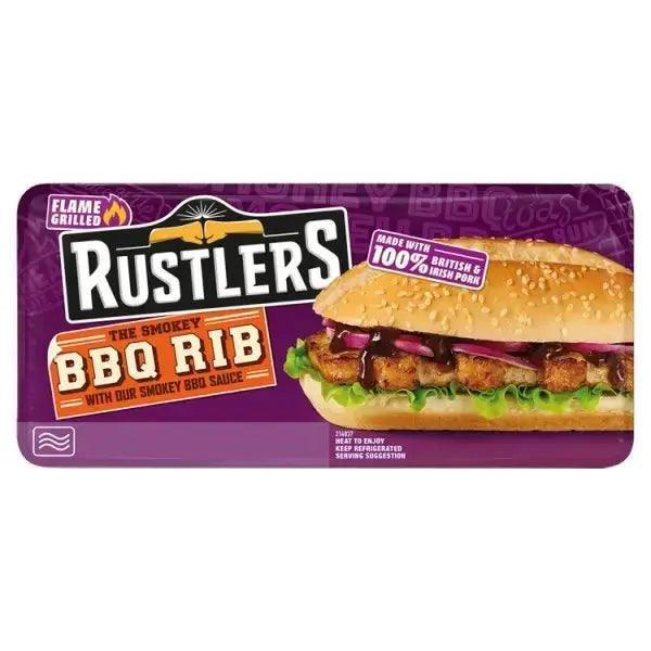 RUSTLERS The Smokey BBQ Rib with Our Smokey BBQ Sauce 157g (Case of 4) - Honesty Sales
