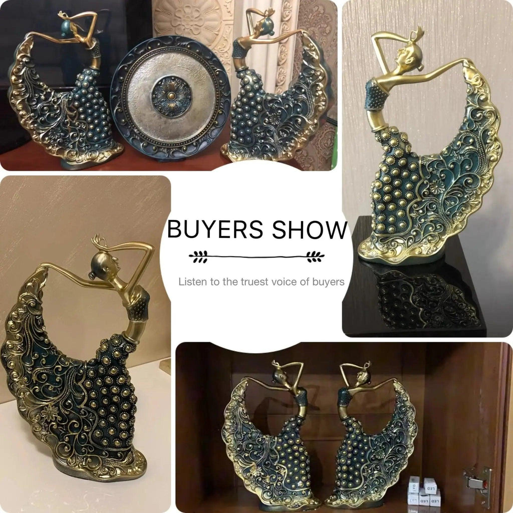 Sculpture Modern Art Home Decoration Accessories Dancer Resin Statue Character Model Living Room Decoration Office Decor Gifts - Honesty Sales