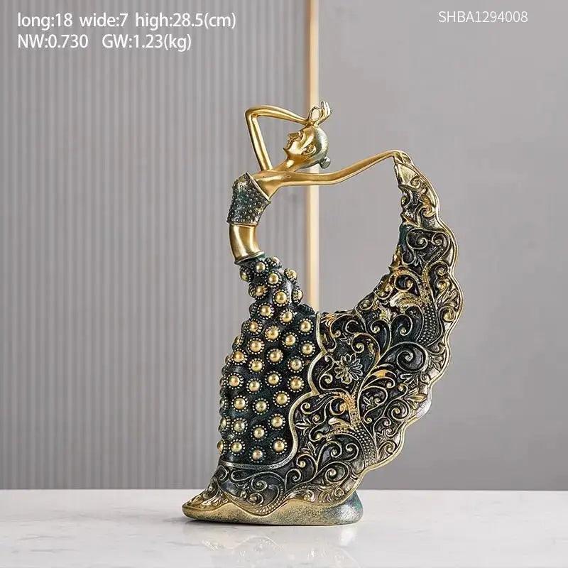 Sculpture Modern Art Home Decoration Accessories Dancer Resin Statue Character Model Living Room Decoration Office Decor Gifts - Honesty Sales