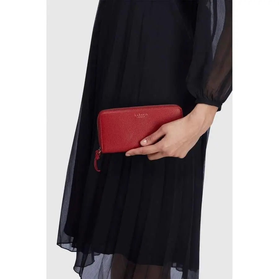 Serene Black Vegan Zip Around Wallet - Honesty Sales