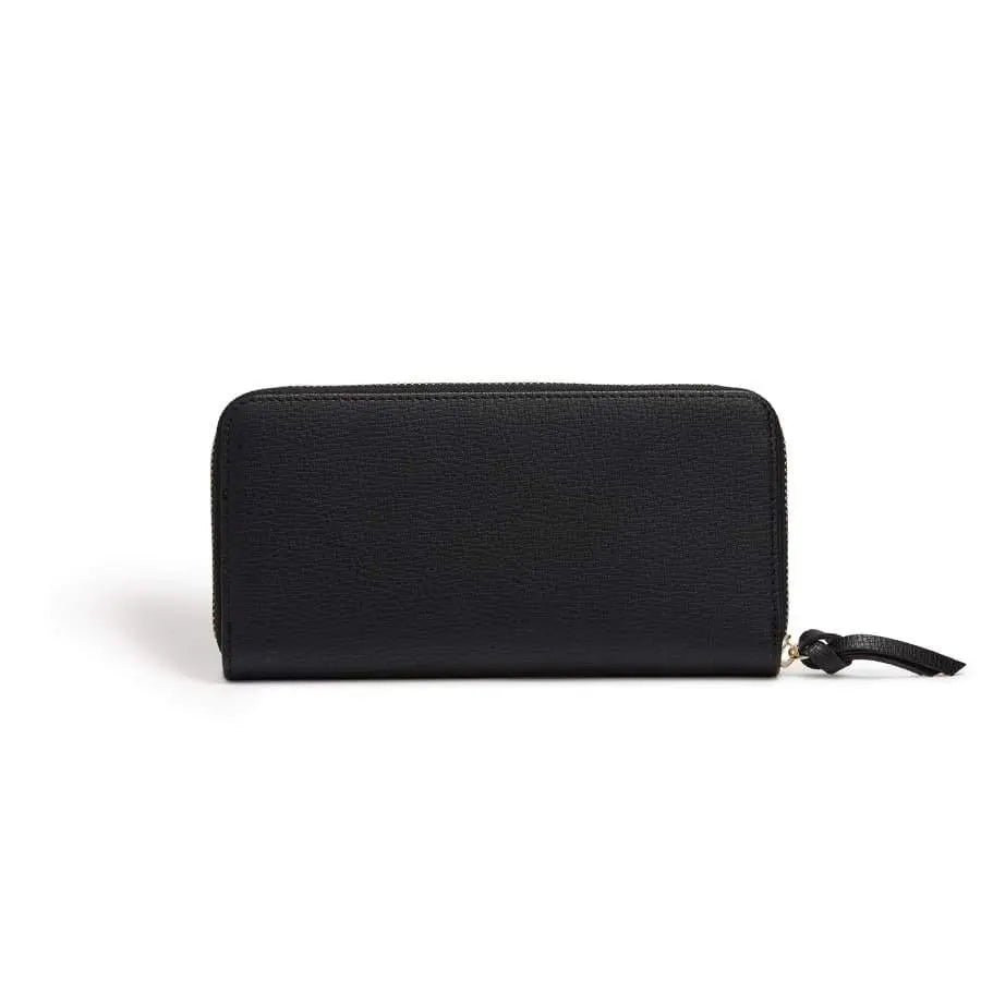 Serene Black Vegan Zip Around Wallet - Honesty Sales
