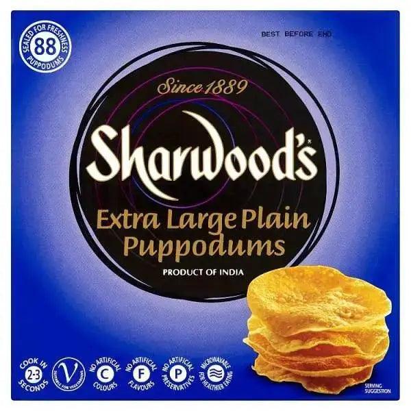Sharwoods Extra Large Plain Poppodoms 1kg - Honesty Sales