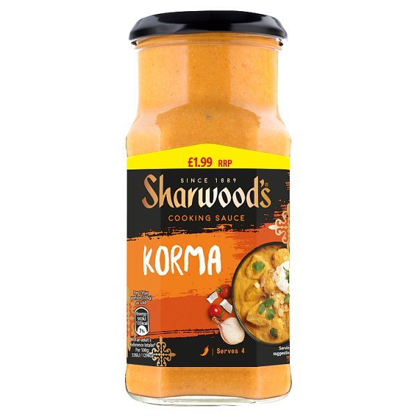 Sharwood's Korma Cooking Sauce 420g (Case of 6) - Honesty Sales