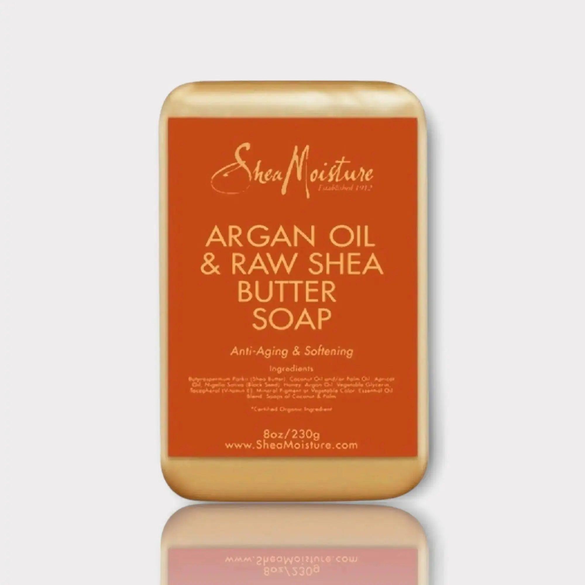 Shea Moisture argan oil & raw shea butter soap - Honesty Sales Main image