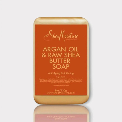Shea Moisture argan oil & raw shea butter soap - Honesty Sales U.K