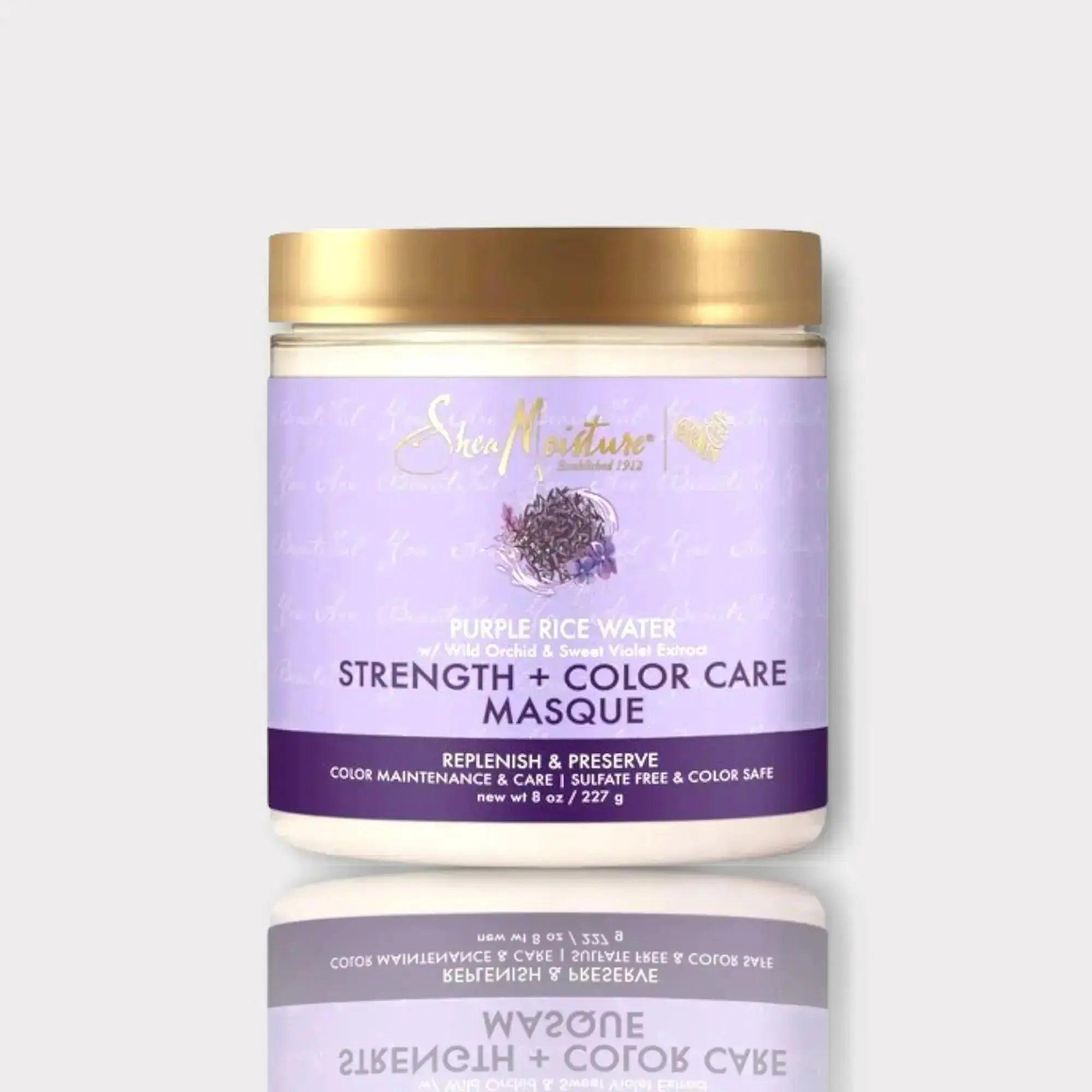 Shea Moisture Purple Rice Water Strength & Color Care Masque - Honesty Sales
