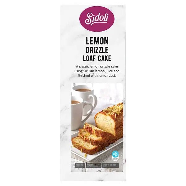Sidoli Lemon Drizzle Loaf Cake 1.400kg - Honesty Sales