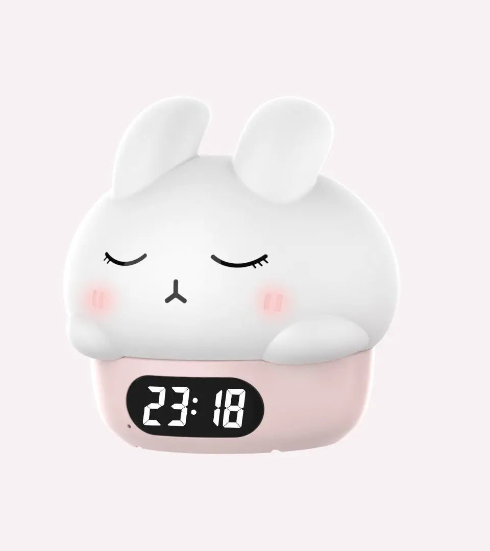 Silicone Racket Light With Two Sets Of Alarm Clocks Small Night Lamp - Honesty Sales