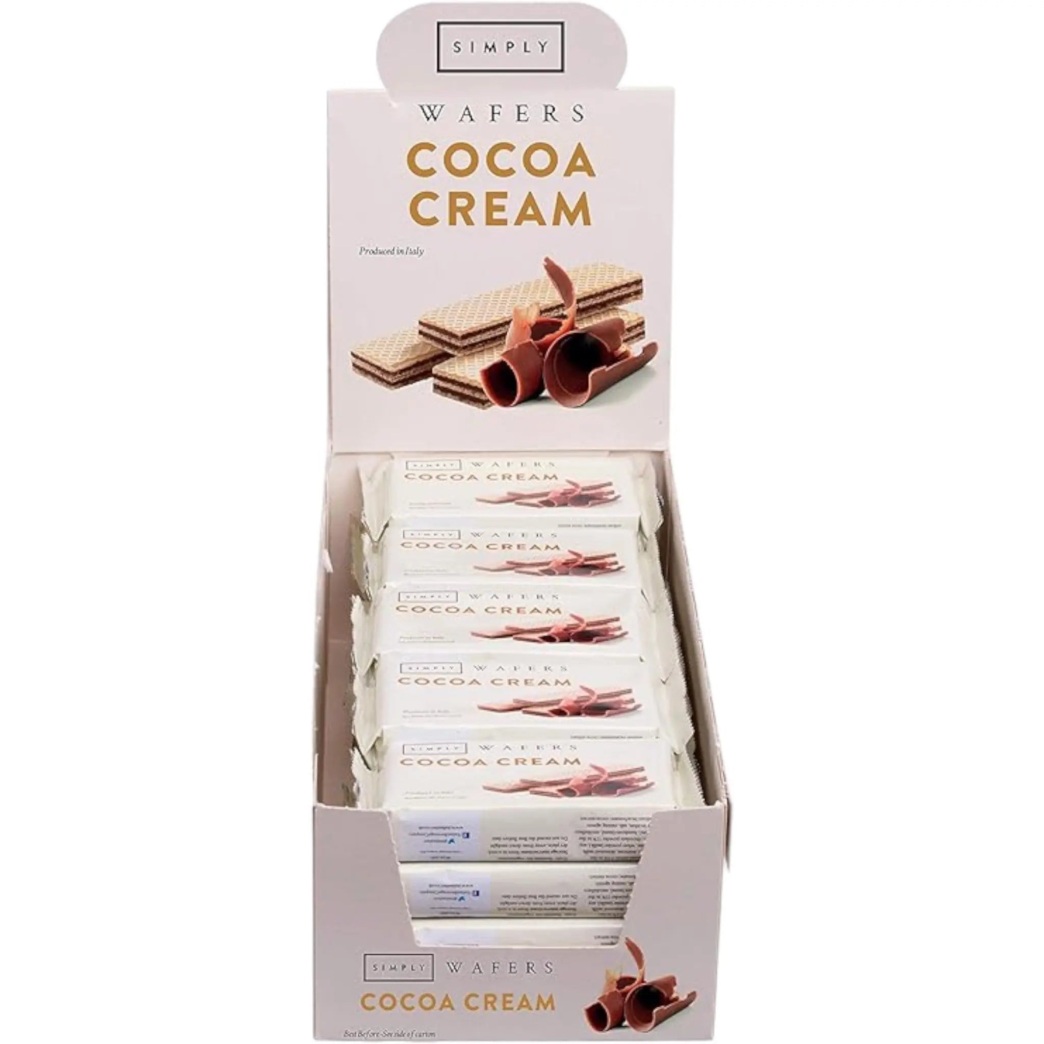 Simply Cocoa Cream Wafers 45g - Pack of 20 - Honesty Sales