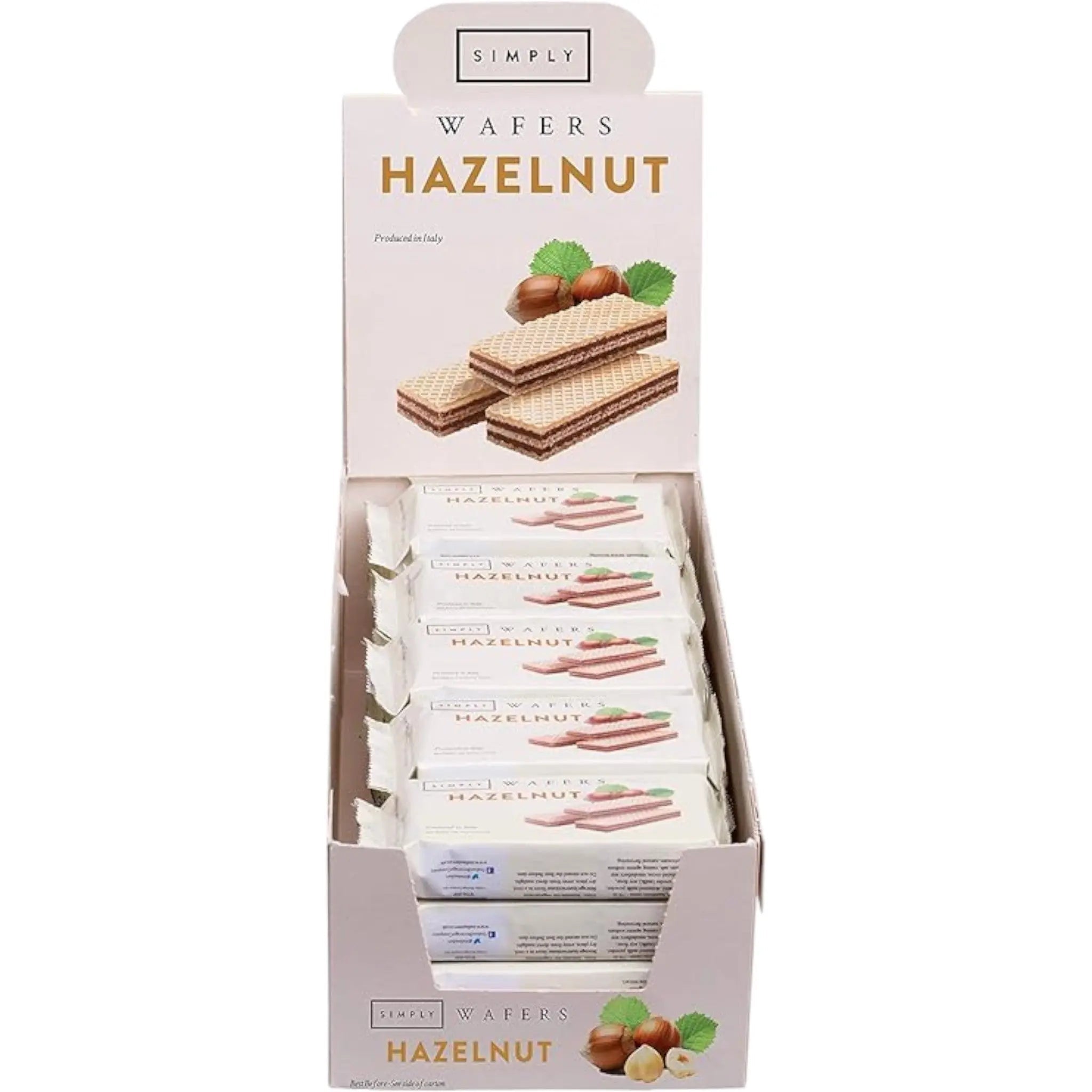 Simply Hazelnut Wafers 45g - Pack of 20 - Honesty Sales