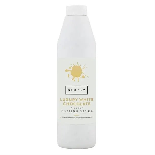 Simply Luxury White Chocolate Topping Sauce - Honesty Sales