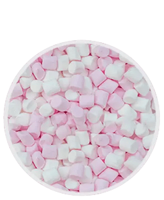 Simply Mini Pink and White Marshmallows 1kg - Honesty Sales