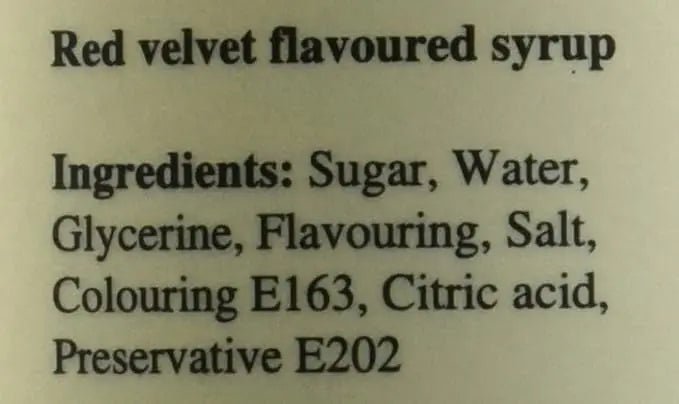 Simply Red Velvet Cake Syrup - Honesty Sales