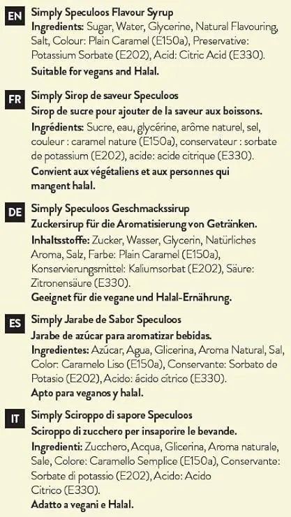 Simply Speculoos Caramelised Biscuit Syrup - Honesty Sales