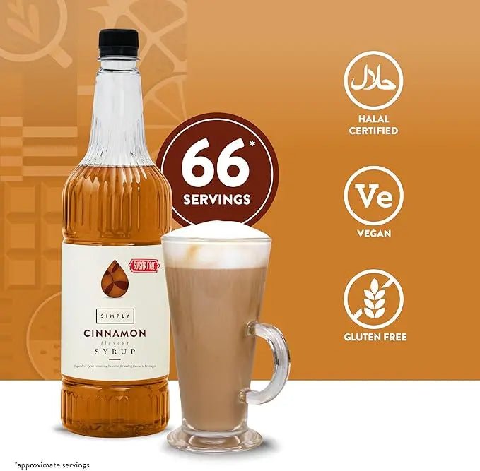Simply Sugar Free Cinnamon Syrup - Honesty Sales
