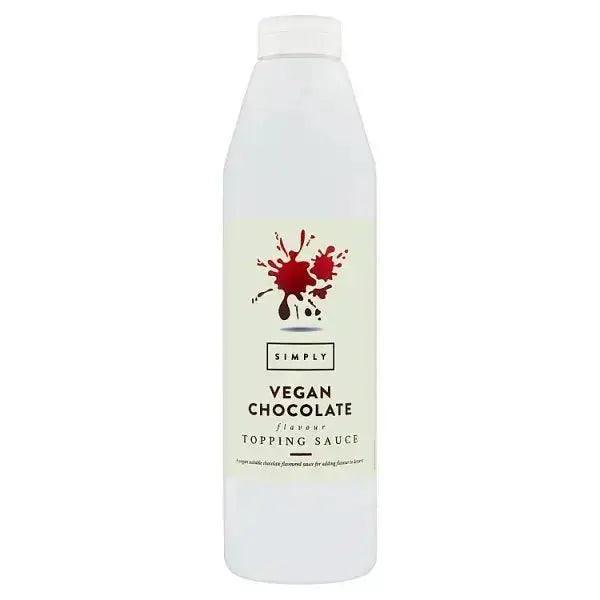 Simply Vegan Chocolate Flavour Topping Sauce 1kg - Honesty Sales
